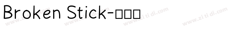 Broken Stick字体转换